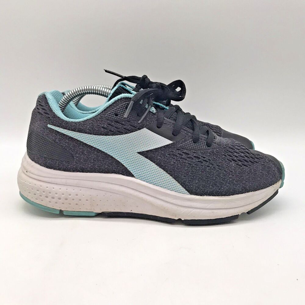Diadora Kuruka 4 Running Shoes Women's 7 Gray 90248 Low Top Lace Up Sneakers